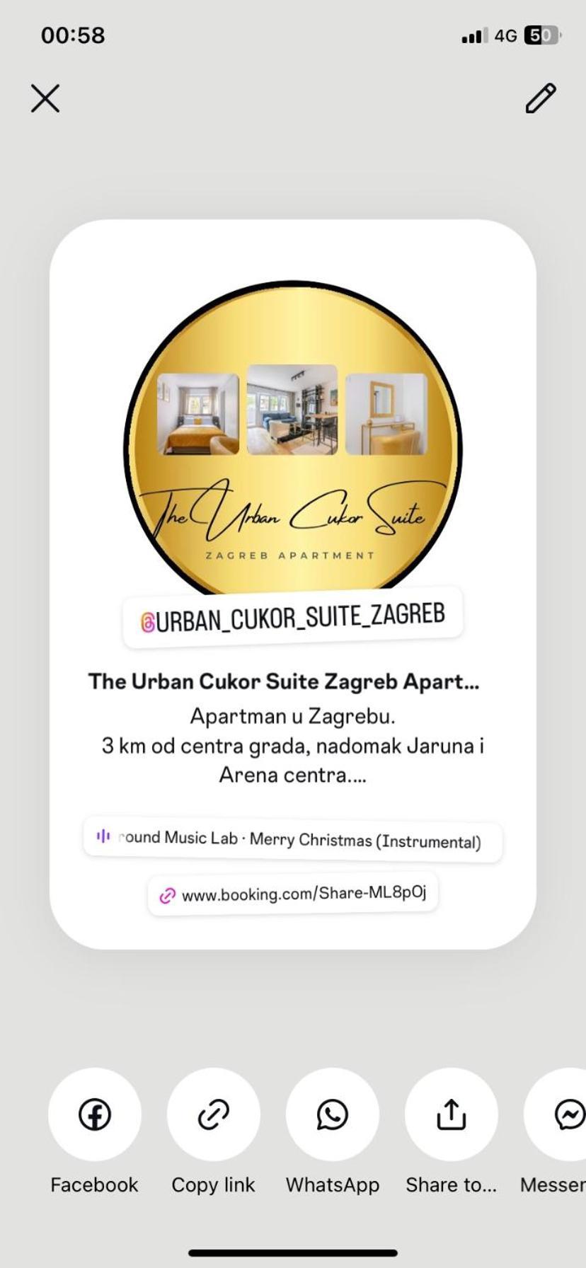 Apartman The Urban Cukor Suite Загреб Экстерьер фото